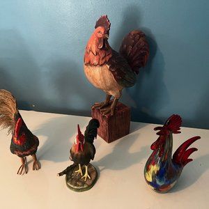 Cerement, Glass cerement, Wooden, Cotton Roosters